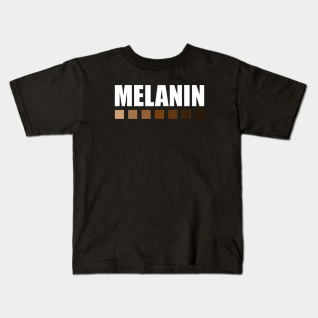Melanin Color Shades Squares, Black Lives Matter Kids T-Shirt by logiamerch