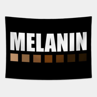 Melanin Color Shades Squares, Black Lives Matter Tapestry