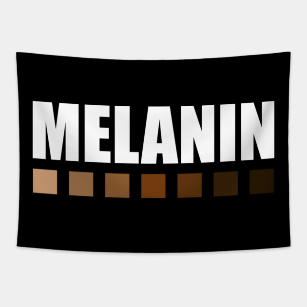 Melanin Color Shades Squares, Black Lives Matter Tapestry by logiamerch