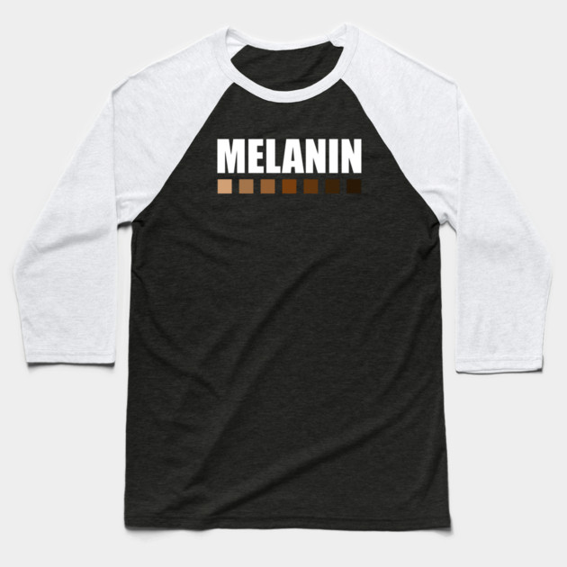 Melanin Color Shades Squares, Black Lives Matter Baseball T-Shirt by logiamerch