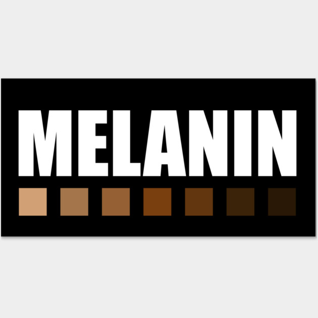 Melanin Color Shades Squares, Black Lives Matter Wall Art by logiamerch