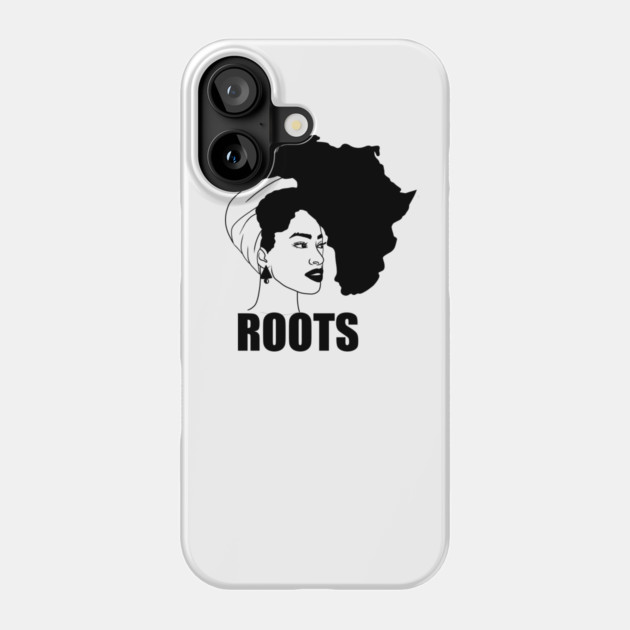 Afro, African Woman Roots, Africa Map, Black Pride Phone Case by logiamerch