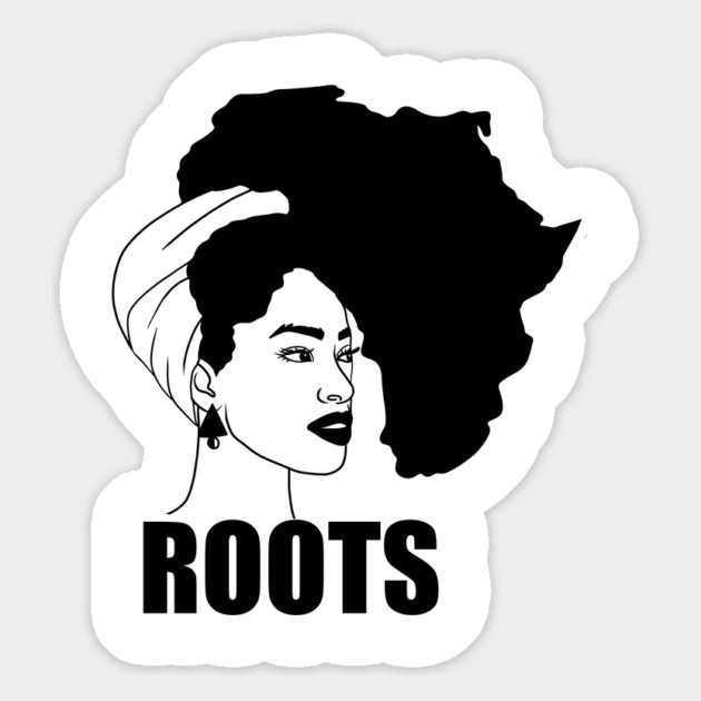 Afro, African Woman Roots, Africa Map, Black Pride Magnet by logiamerch