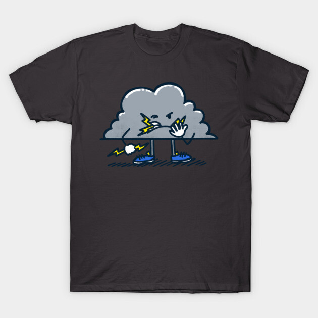 Lightning Cloud T-Shirt by nickv47
