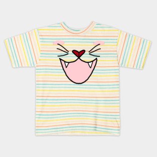 Cute cat face Kids T-Shirt