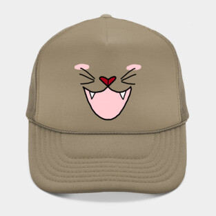 Cute cat face Hat