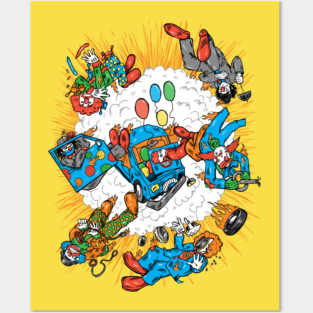 When Clown Cars Explode Posters and Art