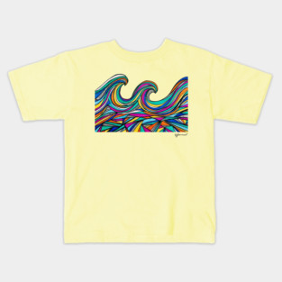 Waves of Color Kids T-Shirt