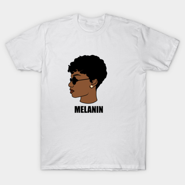 Melanin, Afro Woman, Black Girl Magic T-Shirt by logiamerch