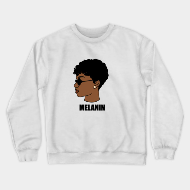 Melanin, Afro Woman, Black Girl Magic Crewneck Sweatshirt by logiamerch