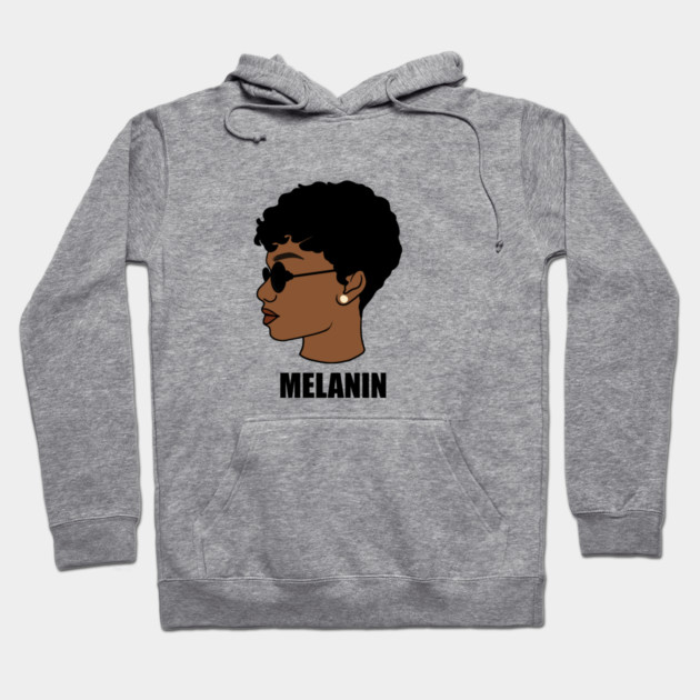 Melanin, Afro Woman, Black Girl Magic Hoodie by logiamerch