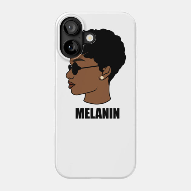 Melanin, Afro Woman, Black Girl Magic Phone Case by logiamerch
