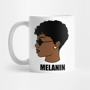 Melanin, Afro Woman, Black Girl Magic Mug