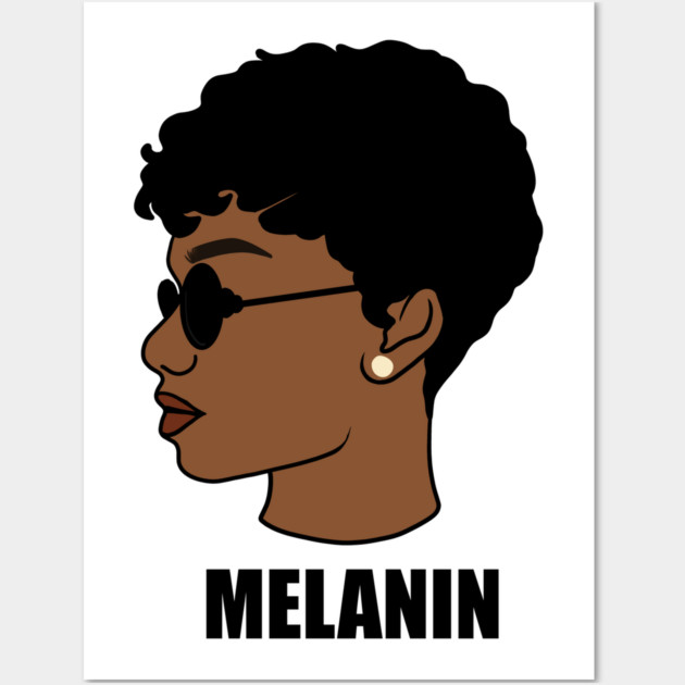 Melanin, Afro Woman, Black Girl Magic Wall Art by logiamerch