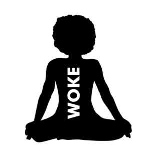 Afro Woman, Woke, Meditation, African, Black Lives T-Shirt