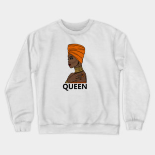 Afro Queen Black Girl Magic, Melanin Crewneck Sweatshirt