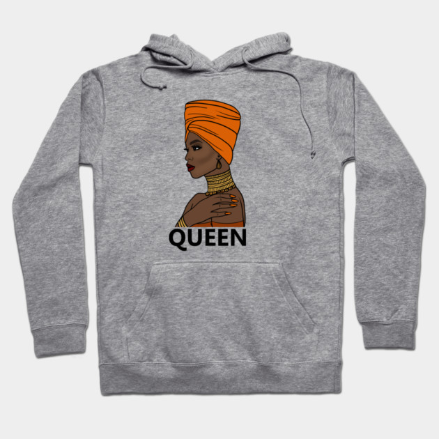 Afro Queen Black Girl Magic, Melanin Hoodie by logiamerch