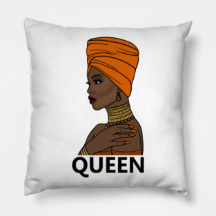 Afro Queen Black Girl Magic, Melanin Pillow
