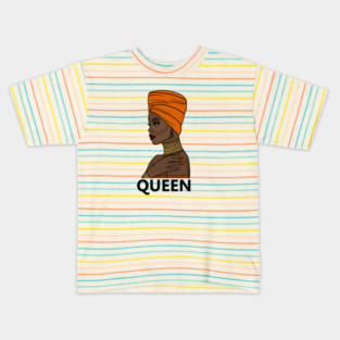 Afro Queen Black Girl Magic, Melanin Kids T-Shirt