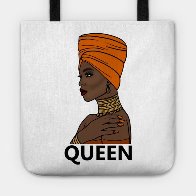 Afro Queen Black Girl Magic, Melanin Tote by logiamerch