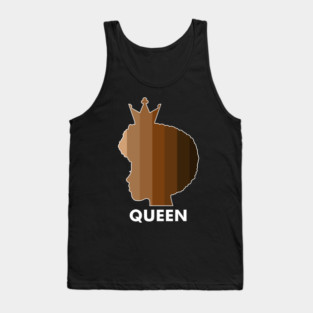 Melanin, Afro Melanin Queen, Black Pride, Skin shades Tank Top