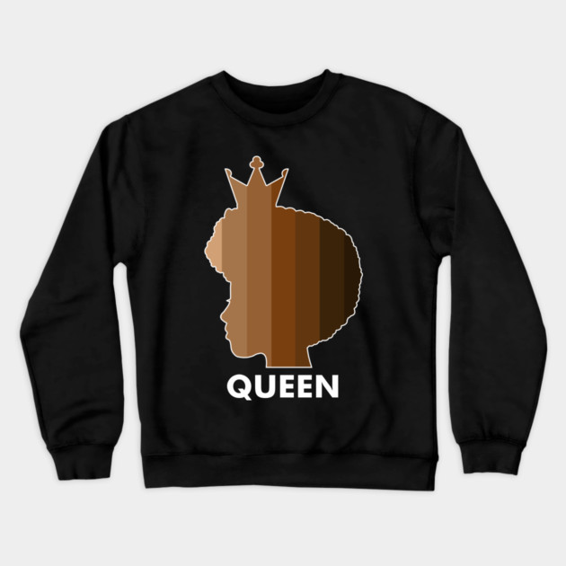 Melanin, Afro Melanin Queen, Black Pride, Skin shades Crewneck Sweatshirt by logiamerch