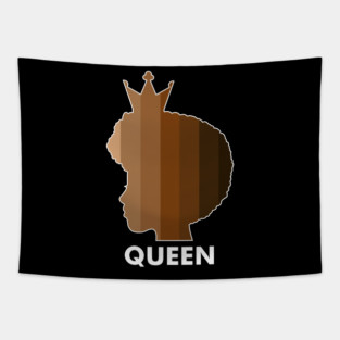 Melanin, Afro Melanin Queen, Black Pride, Skin shades Tapestry