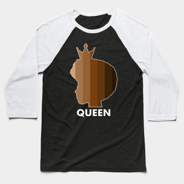 Melanin, Afro Melanin Queen, Black Pride, Skin shades Baseball T-Shirt by logiamerch