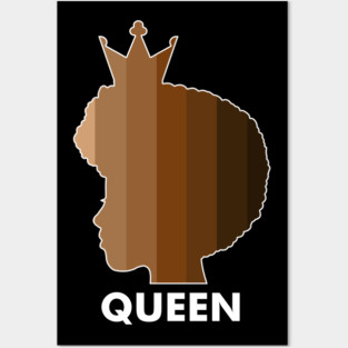 Melanin, Afro Melanin Queen, Black Pride, Skin shades Posters and Art