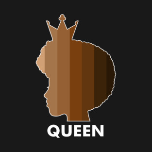 Melanin, Afro Melanin Queen, Black Pride, Skin shades T-Shirt
