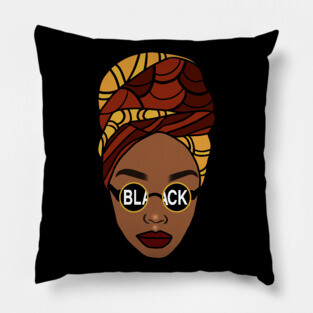 Afro, Black Queen, Proud African Woman, Melanin Pillow