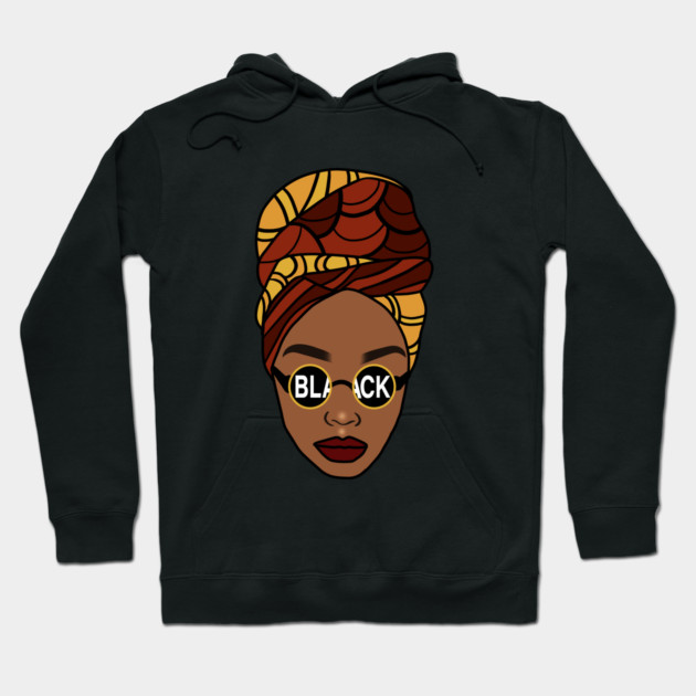 Afro, Black Queen, Proud African Woman, Melanin Hoodie by logiamerch
