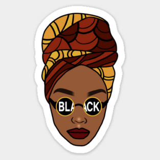Afro, Black Queen, Proud African Woman, Melanin Sticker