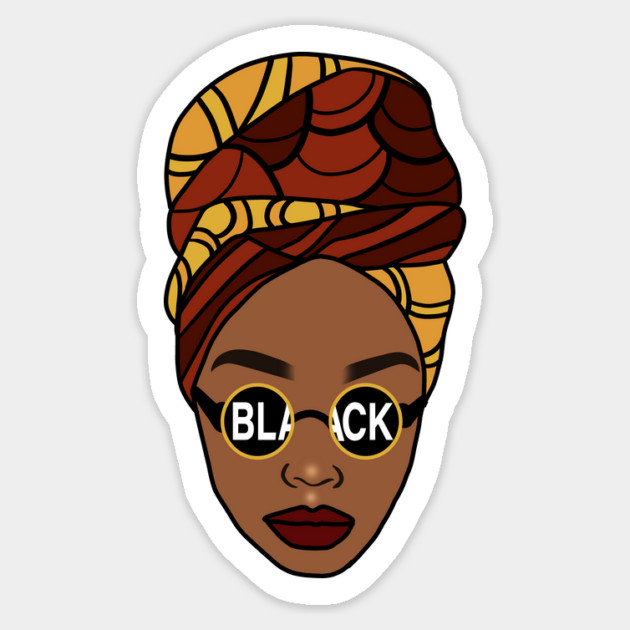 Afro, Black Queen, Proud African Woman, Melanin Sticker by logiamerch