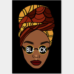 Afro, Black Queen, Proud African Woman, Melanin Posters and Art