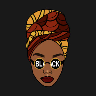 Afro, Black Queen, Proud African Woman, Melanin T-Shirt