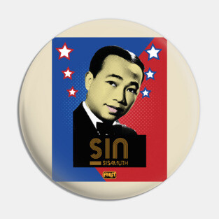 Khmer Pop Star Sin Sisamuth Pin
