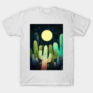 Night Time Cactus T-Shirt