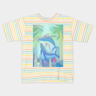 The Girl And The Whales Kids T-Shirt
