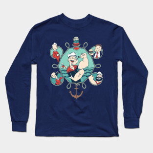 Popeye circles Long Sleeve T-Shirt