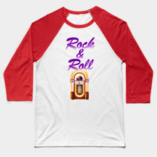 Rock and Roll Jukebox Baseball T-Shirt