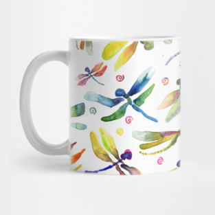 Watercolor Dragonfly Mug