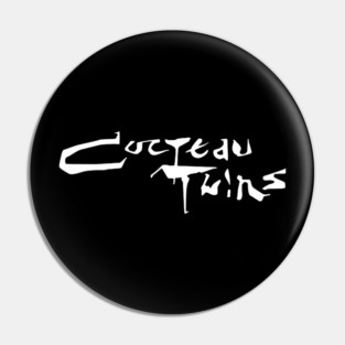 cocteau twins logo - white Pin