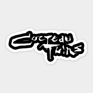 cocteau twins logo - white Sticker