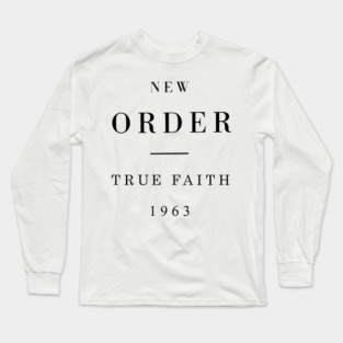new order true faith / black Long Sleeve T-Shirt