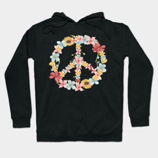 Peace Flowers Hoodie