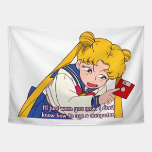 I don't know how to use a computer Tapestry