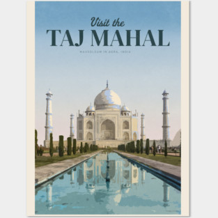 Visit Taj Mahal Posters and Art