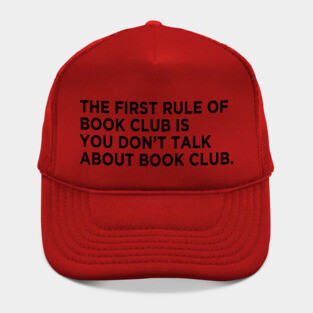 First Rule of Book Club Hat