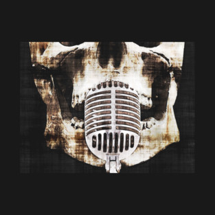 Podcast Forever Mask - Grunge Skull T-Shirt